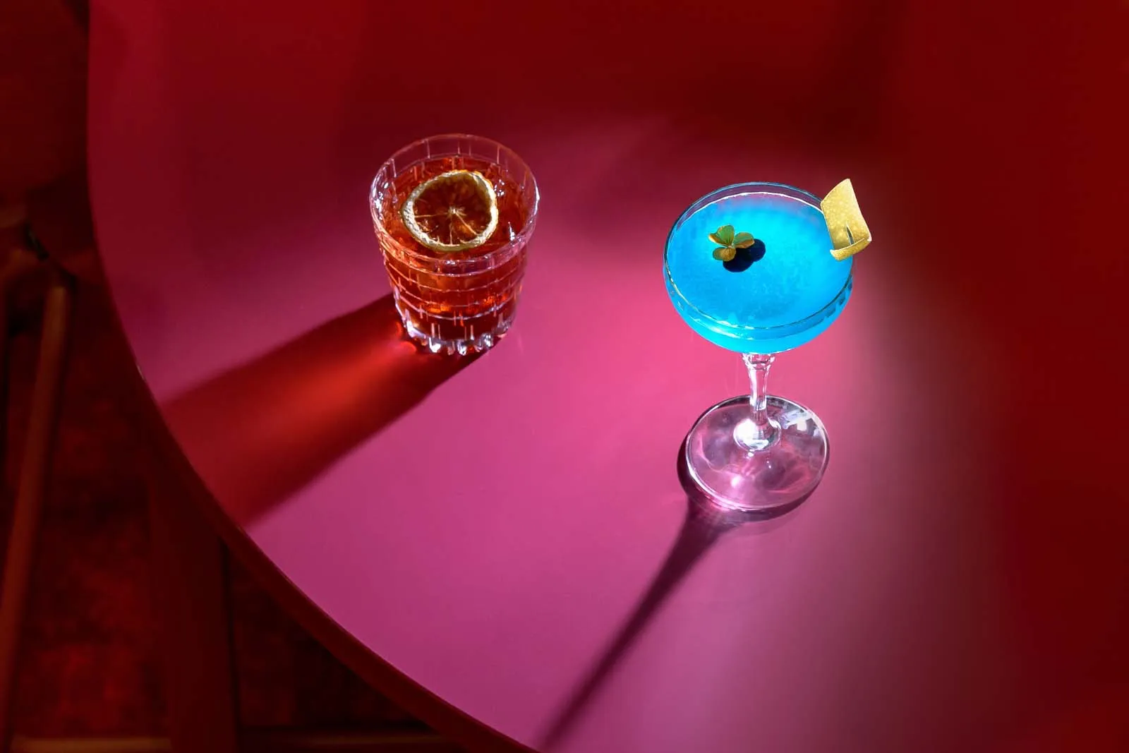 Tafel met twee drankjes